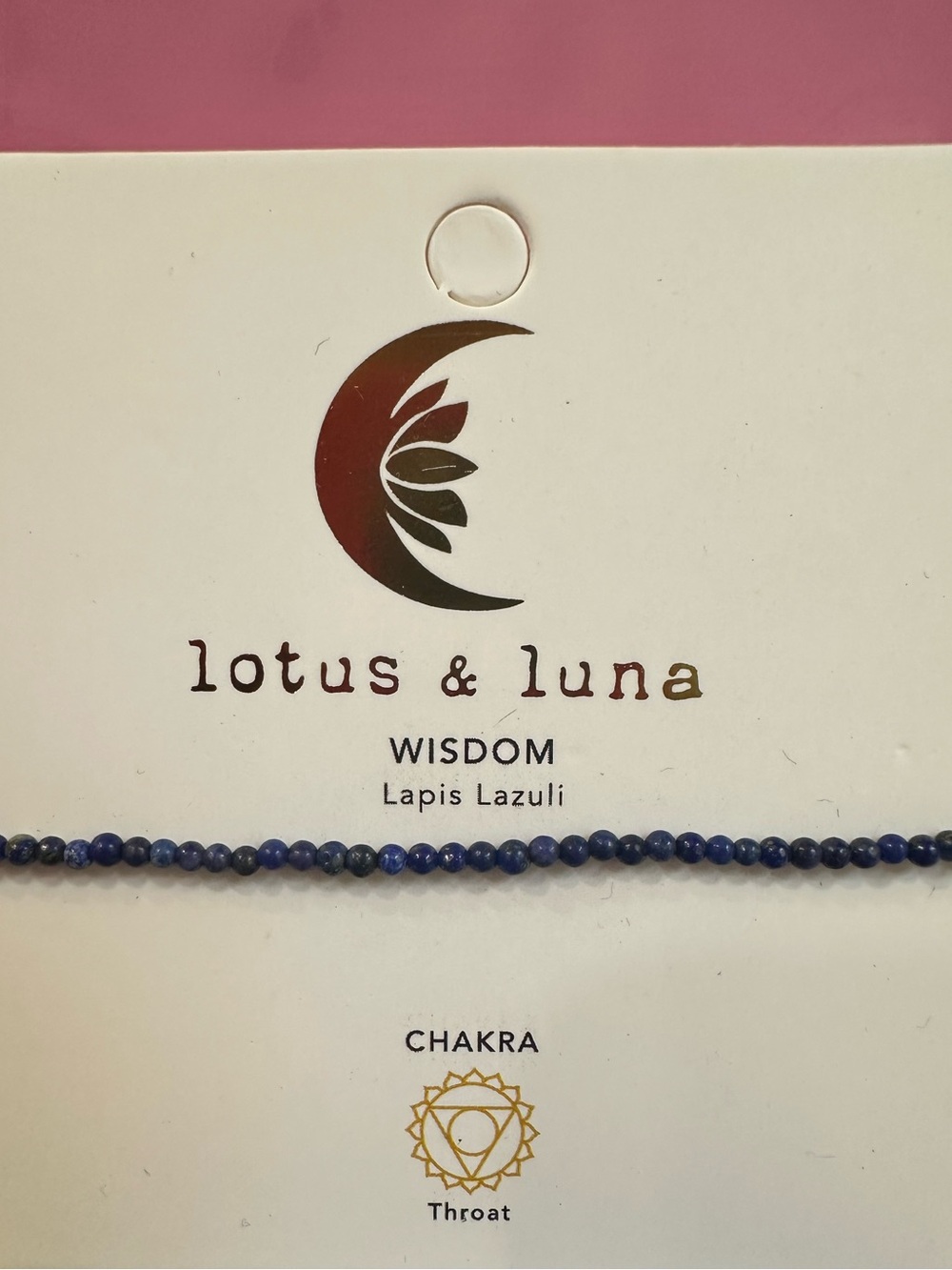 Lotus & Luna Wisdom Lapis Lazuli Bracelet